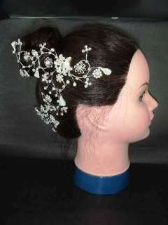 Bridal Rhinestone Crystal Wedding Headpiece Hair tiara Comb RB201 