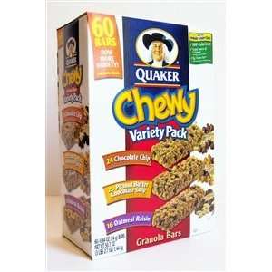 Quaker Chewy Granola Bars Variety Pack   60 Bars  Grocery 