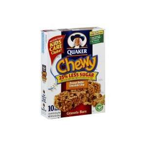 Quaker Chewy Granola Bars, Peanut Butter Chocolate Chip, 8.4 oz, (pack 