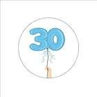 x1 Anniversary Cake Topper Decoration 30th Birthday Twirly Dazzler 30 