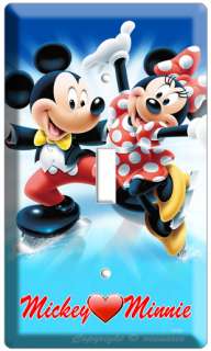 MICKEY MOUSE AND MINNIE LOVE SINGLE LIGHT SWITCH PLATE  