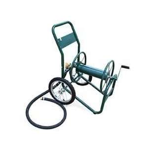  Hose Reel Cart 2 Wheel Commercial Grade Green 1in Hose 