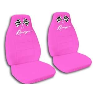 hot pink racing seat covers for a 2000 Ford Explorer.