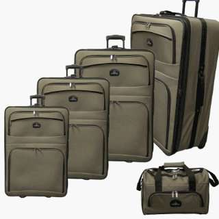  McBrine A540 5 KI 5 Piece Luggage Set   Khaki Sports 