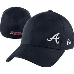 Atlanta Braves Navy New Era 39THIRTY Coastline Flex Hat  