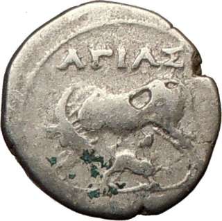 ILLYRIA APOLLONIA 208BC Ancient Authentic Genuine Rare Silver Greek 