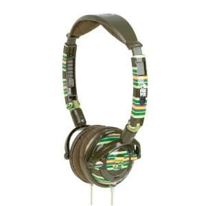  Skullcandy Lowrider Stereo Headphones (Brown Stripe 