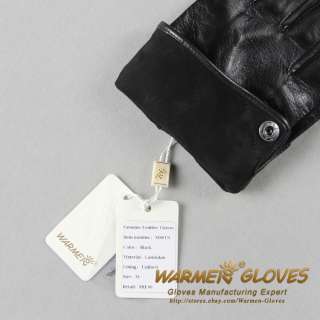 Mens Genuine Leather MOTORCYCLE Driving Plain style Winter Gloves by 