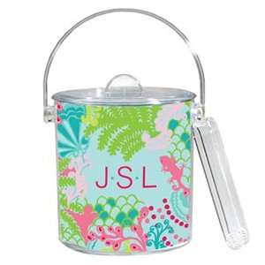   Lilly Pulitzer Personalized Ice Bucket   Checking In