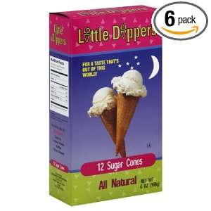 Dipper Ice Cream Cone Cone, Sugar, 12 count (Pack of 6)  