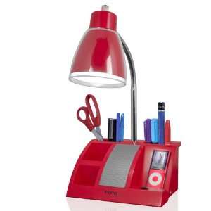 iHome iHL24 03 Colortunes Desk Organizer Speaker Lamp with iPod Player 