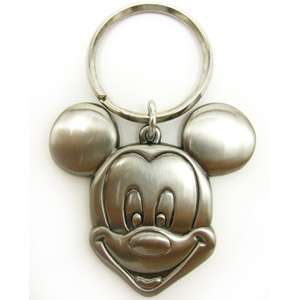 Disney Mickey Smiling Pewter Key Ring Key chain Metal  