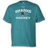 Reebok NHL Authentic Team T Shirt   Mens   Sharks   Aqua / White