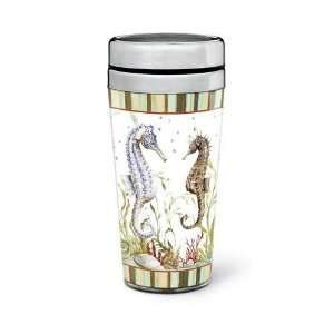    Nautical Ocean Seahorse Retreat Travel Coffee Mug