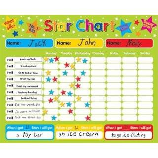 Magnetic Reward / Star / Responsibility / Behavior Chart for up to 3 