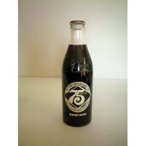 VINTAGE Coca Cola 10 oz. Clear 75th Anniversary 1901 1976 