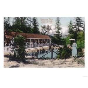  View of the Swimming Pool   Adams Springs, CA Giclee 