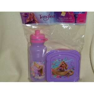 Disney Tangled Sport Bottle and Sandwich Container  