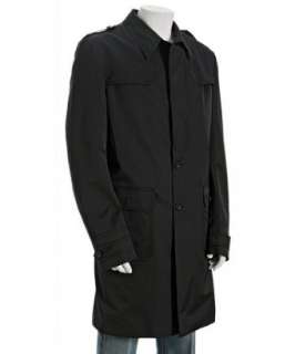 Gucci black poly cotton raincoat   