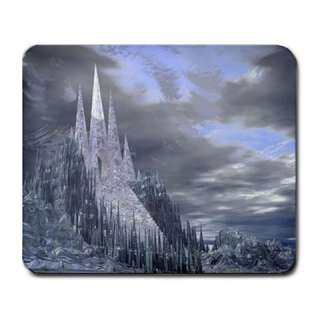 Fantasy Ice Castle Fortress Mouse Pad Mousepad  