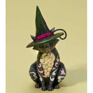Jim Shore Miniature Mini Halloween Black Cat Figurine