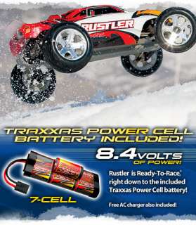 Traxxas TRA3705 Rustler XL 5 RTR 2wd Truck Red  