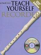 TEACH YOURSELF RECORDER   MUSIC BOOK & CD & DVD PACKAGE  