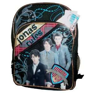  Disney Channel Jonas Brothers Black Color Backpack 