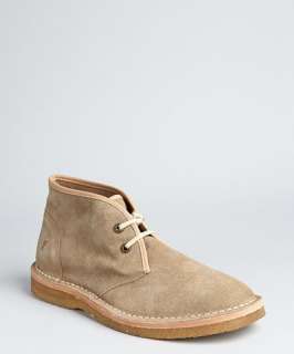 Frye taupe suede Bailey Chukka lace up boots