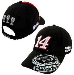 2011 Tony Stewart #14 Sprint Cup Champion Trophy Cap Hat Chase 