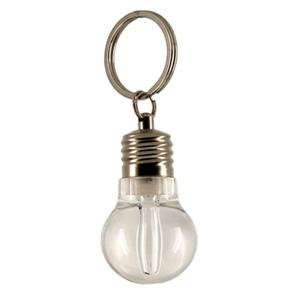  Light Bulb shaped LED Flashlight Keychain 