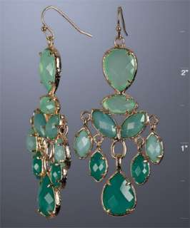 Kendra Scott green mint Maren stone chandelier earrings   up 