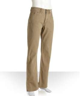 Ralph Lauren Blue Label sand cotton twill straight leg pants
