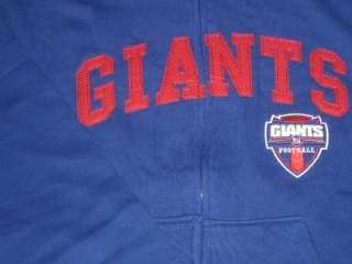 NEW NFL New York Giants Hoodie Sweatshirt XLarge Zipper  