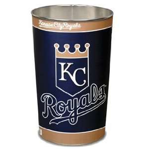   City Royals Waste Paper Trash Can   MLB Trash Cans