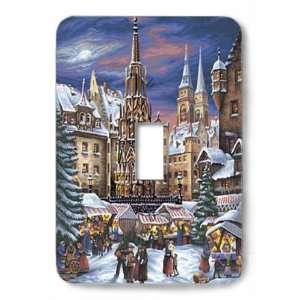  Holiday Village Market Decorative Steel Switchplate Cover 