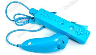 For Nintendo Wii Nunchuck Controller Game Remote Blue  
