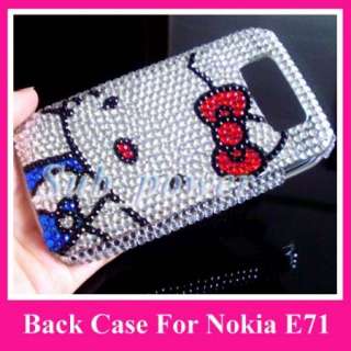 Hello kitty Bling Back Hard Case Cover for Nokia E71 DF  
