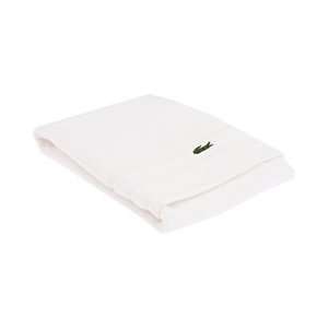 Lacoste Crocodil Bath Towels, Hand 18 X 32 White 