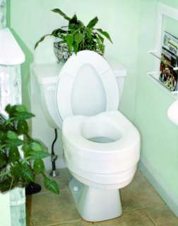 Invacare Raised Elevated Toilet Seat Riser w/ Microban  