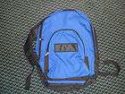 Boys Royal Blue and Black Canvas Book Bag Backpack NEW