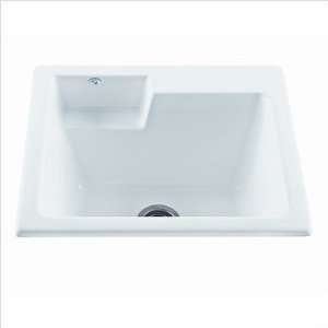  Universal Laundry Sink Finish Red, Faucet Drillings One 