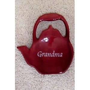 Tea Time Personalized Tea Bag Holder    Grandma    New in Box  