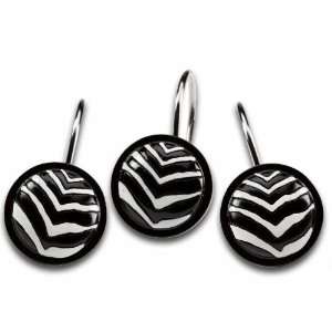  Zebra Black and White Shower Hooks