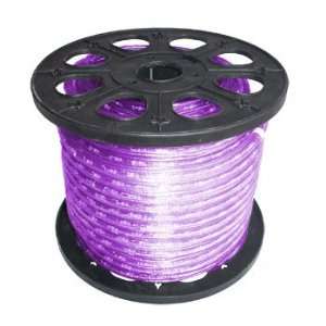  150 3 Wire 120 Volt 1/2 Purple Rope Light Spool