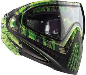 DYE Invision I4 Paintball Goggle System Tiger Lime Green 725239162397 