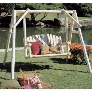   Foot American Garden Log Swing & Stand Set Patio, Lawn & Garden