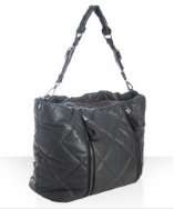 style #317710201 grey quilted leather Moncler a Porter shoulder bag