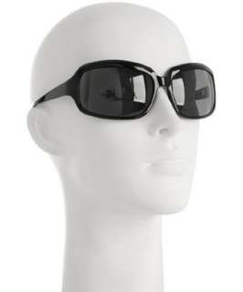 Oliver Peoples black Bella Donna rectangular wrap sunglasses 