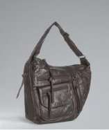 style #307060702 cocoa tumbled leather Rosalie pocket hobo